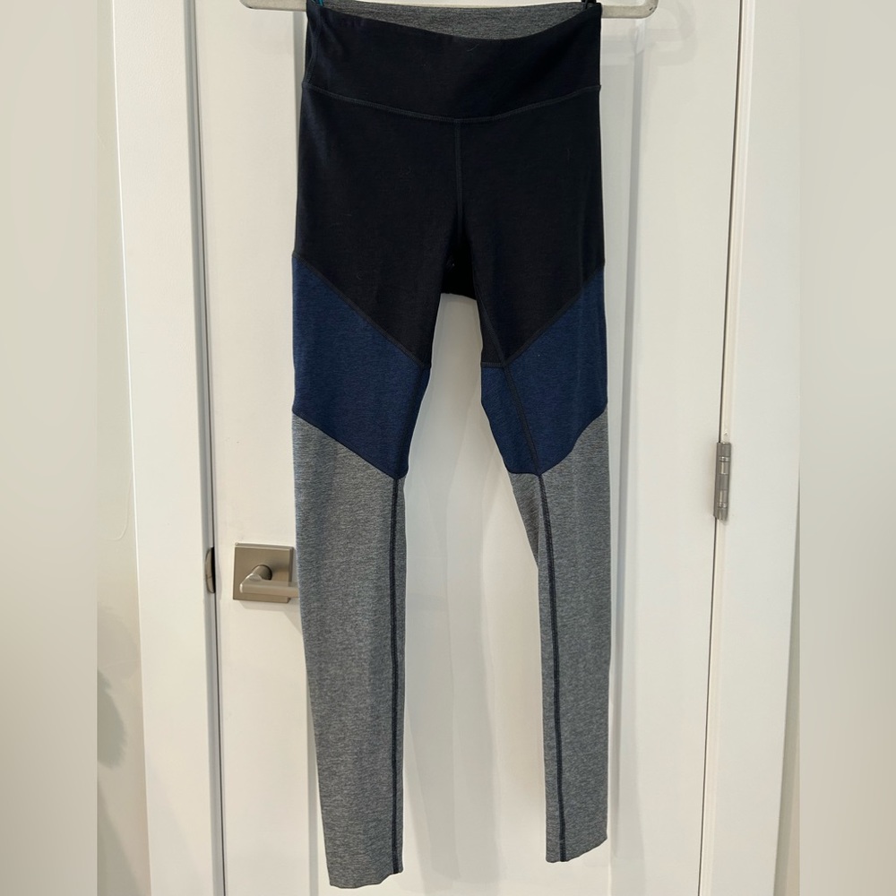Outdoor Voices 7/8 Leggings Tricolor Blue Small - Picture 2 of 7